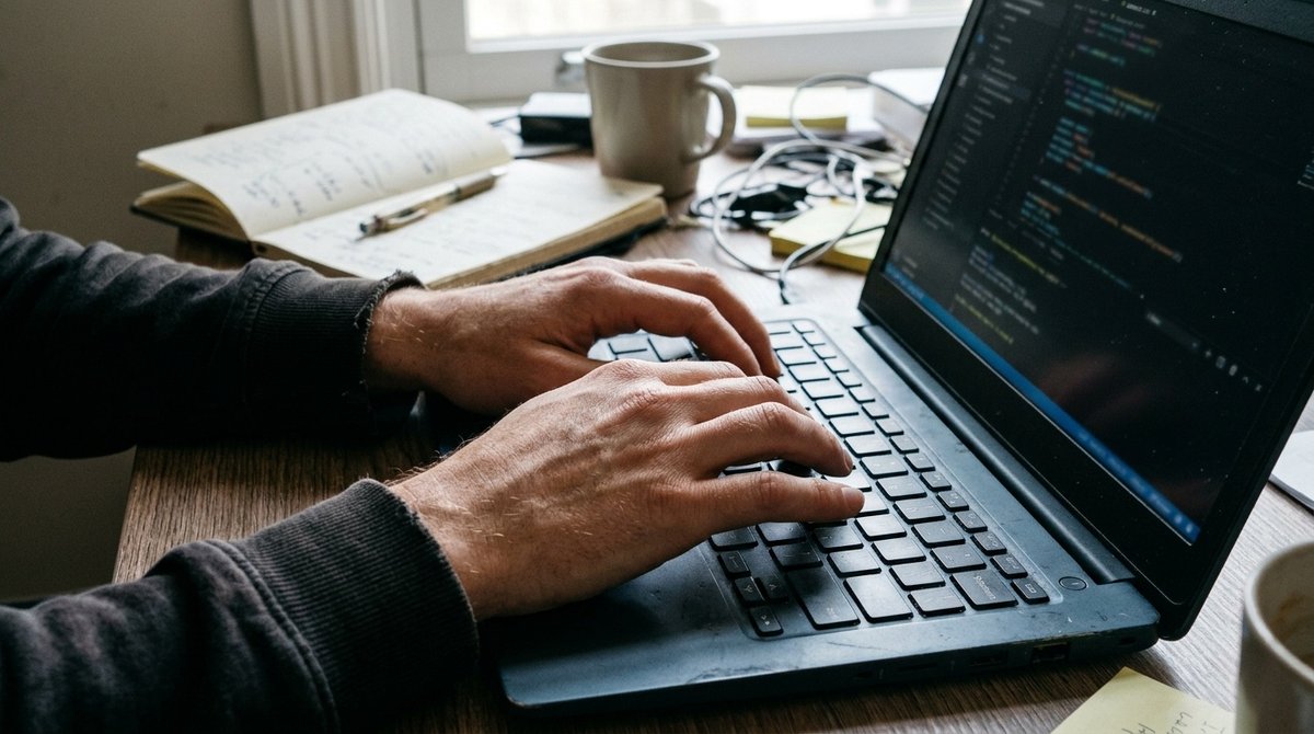 Diagnóstico de un WordPress lento con Chrome DevTools: gráfico en cascada de peticiones en el panel Network para localizar el cuello de botella Manos de un desarrollador con Chrome DevTools abierto en el panel Network para analizar por qué WordPress es lento